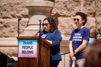 Marti Bier and Val Benavidez - 2022 Transgender Day of Visibility Rally