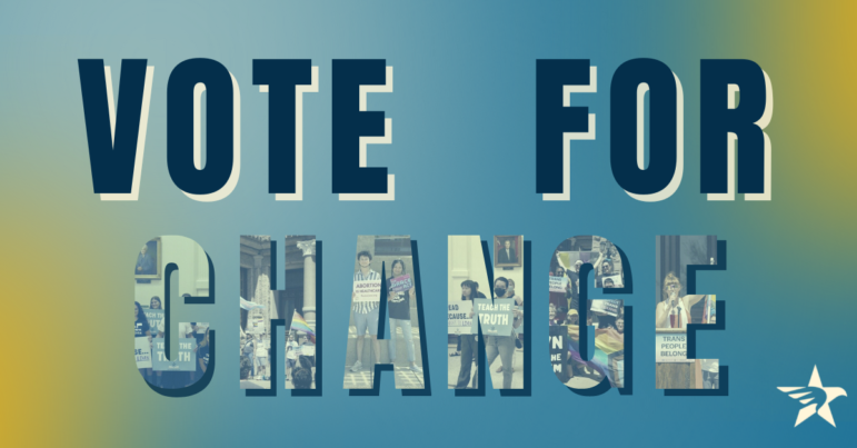 vote for change social banner
