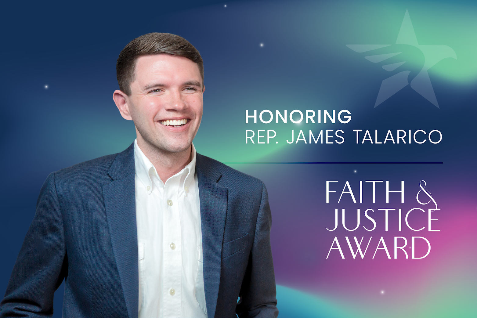 Honoring Rep. James Talarico with the Faith and Justice Award