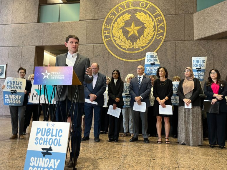 Texas Freedom Network press conference on September 10, 2024